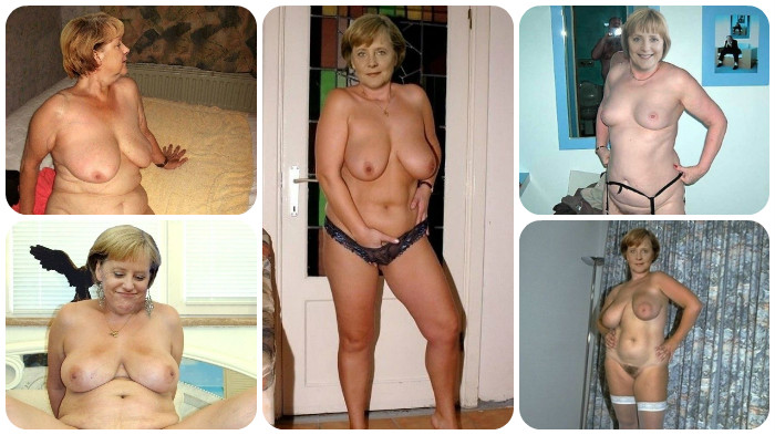 Angela Merkel ist nackt. Galerie Nr. 1