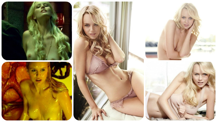 Helena Mattsson ist nackt im sexy Fotoshooting. 