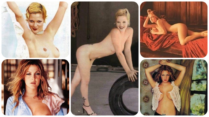 Drew Barrymore ist eine nackte Schönheit.