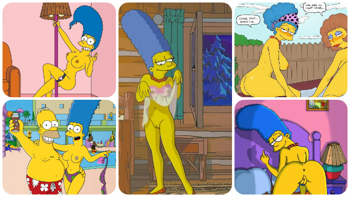 Marge Simpson ist nackt. Galerie Nr. 1